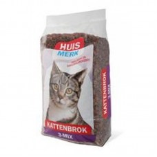 Huismerk 3-mix kattenbrok